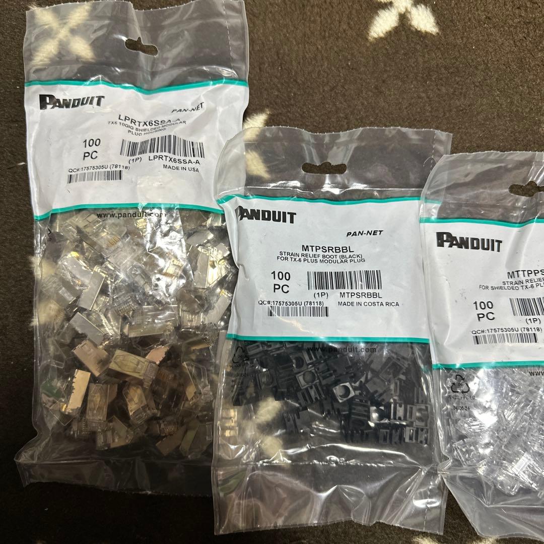 PANDUIT SPS-6X88-C CAT6AシールドモジュラープラグRJ45