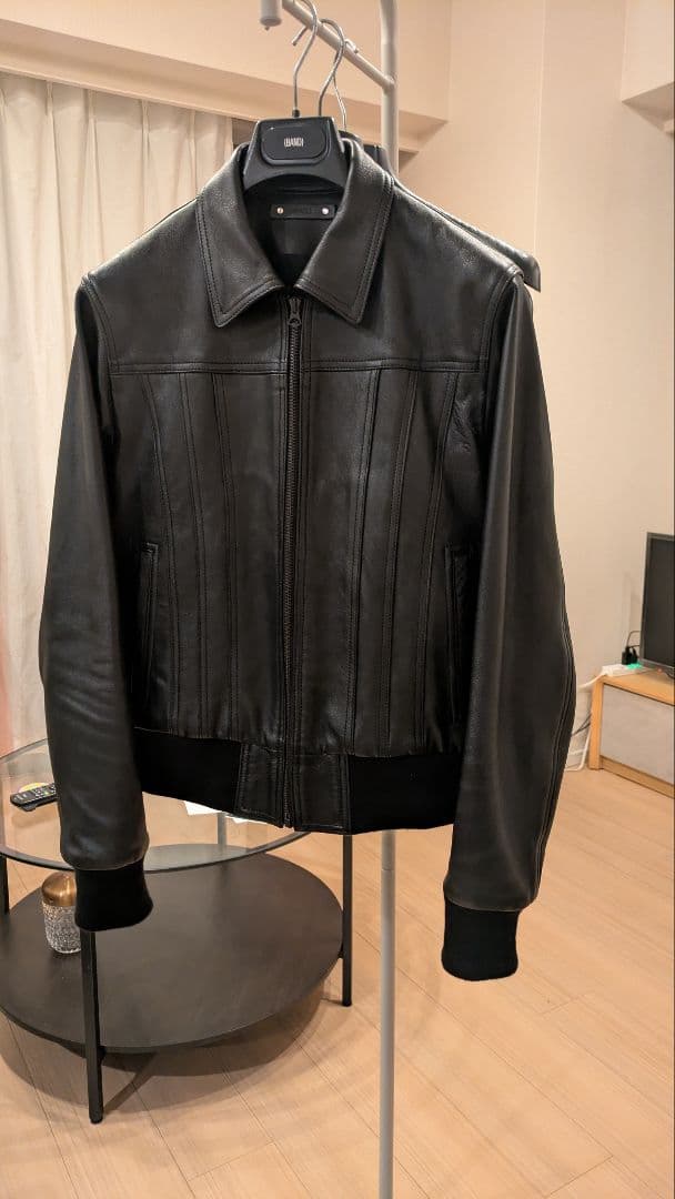 マインデニム　レザーブルゾン　　サイズ2