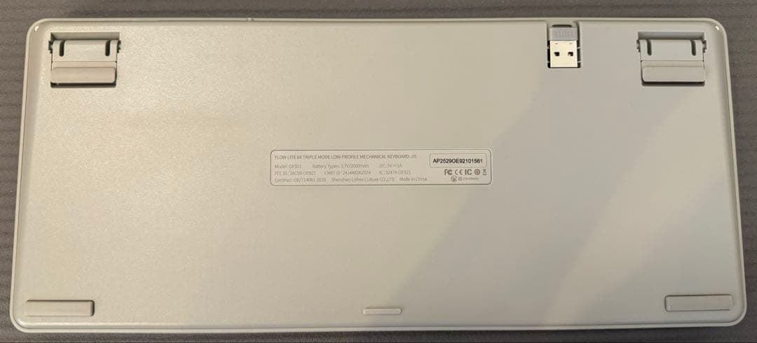 よ*ー様 lofree flow lite jis キーボード ビンテージグレー