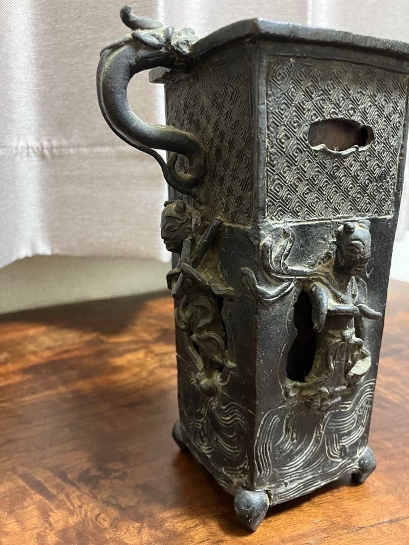 【蔵出し品】大正、戦前アンティーク　花瓶　花入　希少品