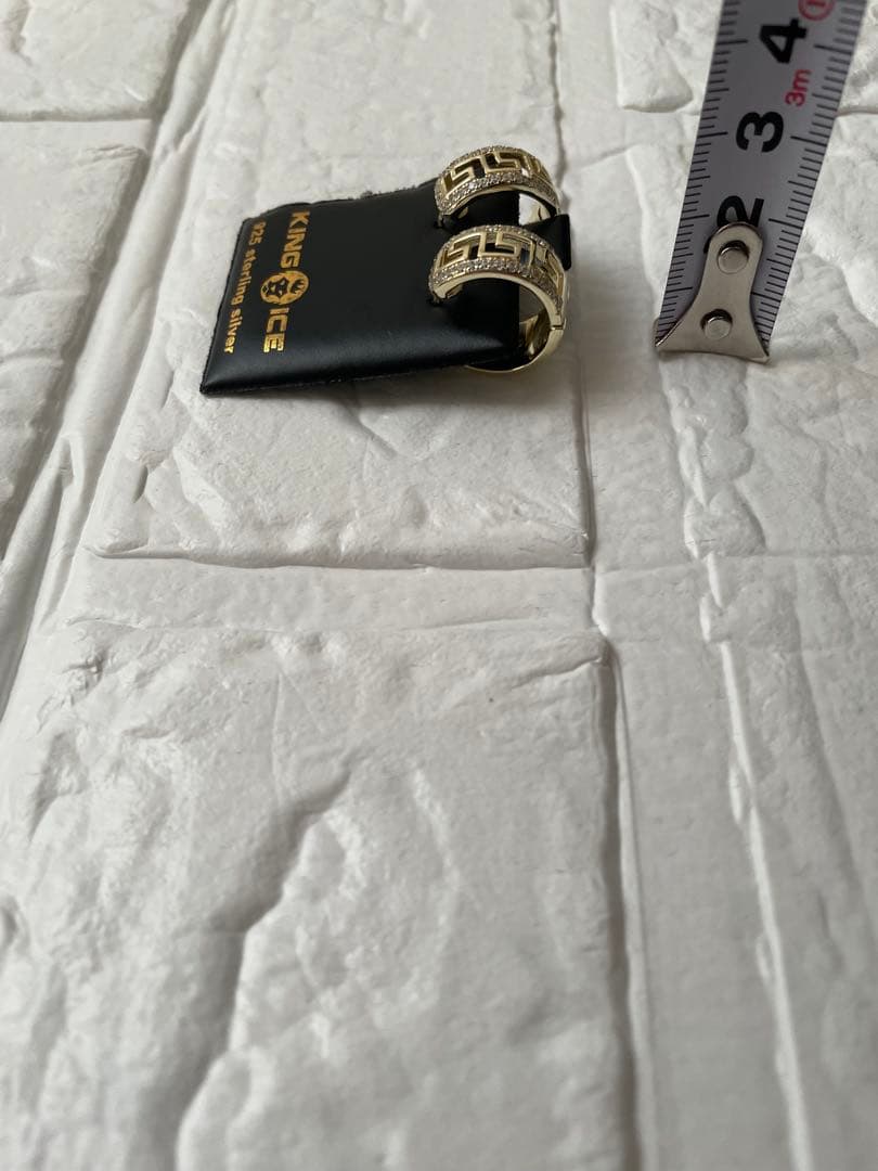 KINGICE キングアイスリング ピアス ゴールド