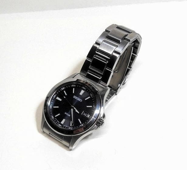 SEIKO SBPN071 ソーラー時計 シルバーブルー