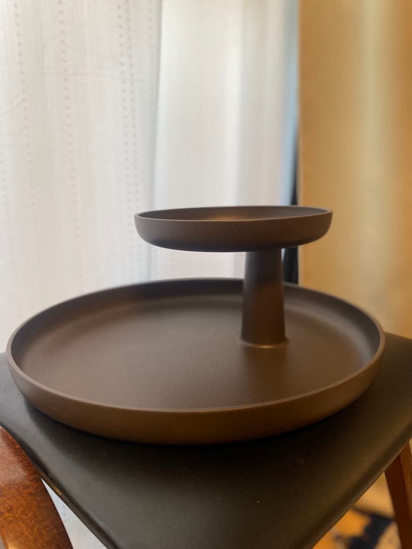 廃盤色ヴィトラvitra rotary tray teak brown 未使用品