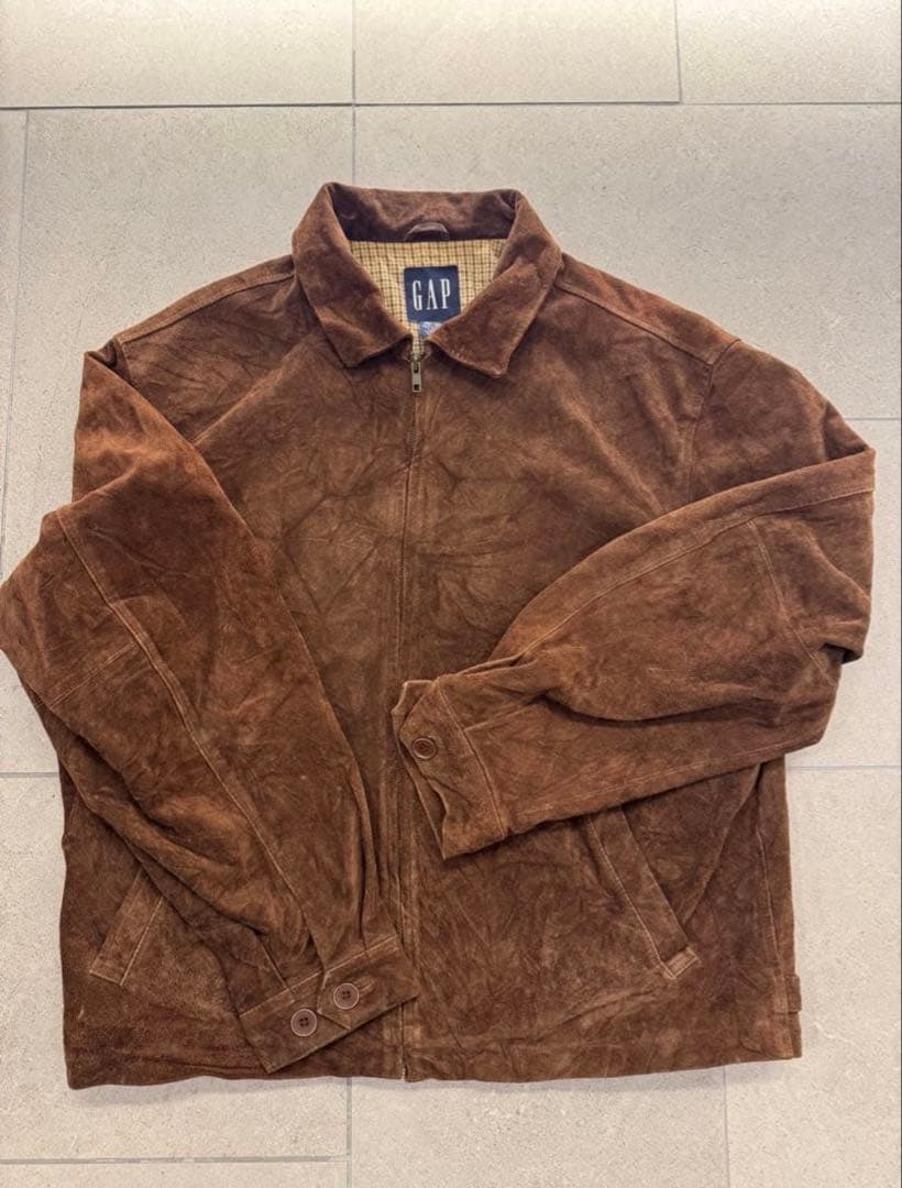 ゴ*ス様 90s OLD GAP ブラウン スエードレザージャケット