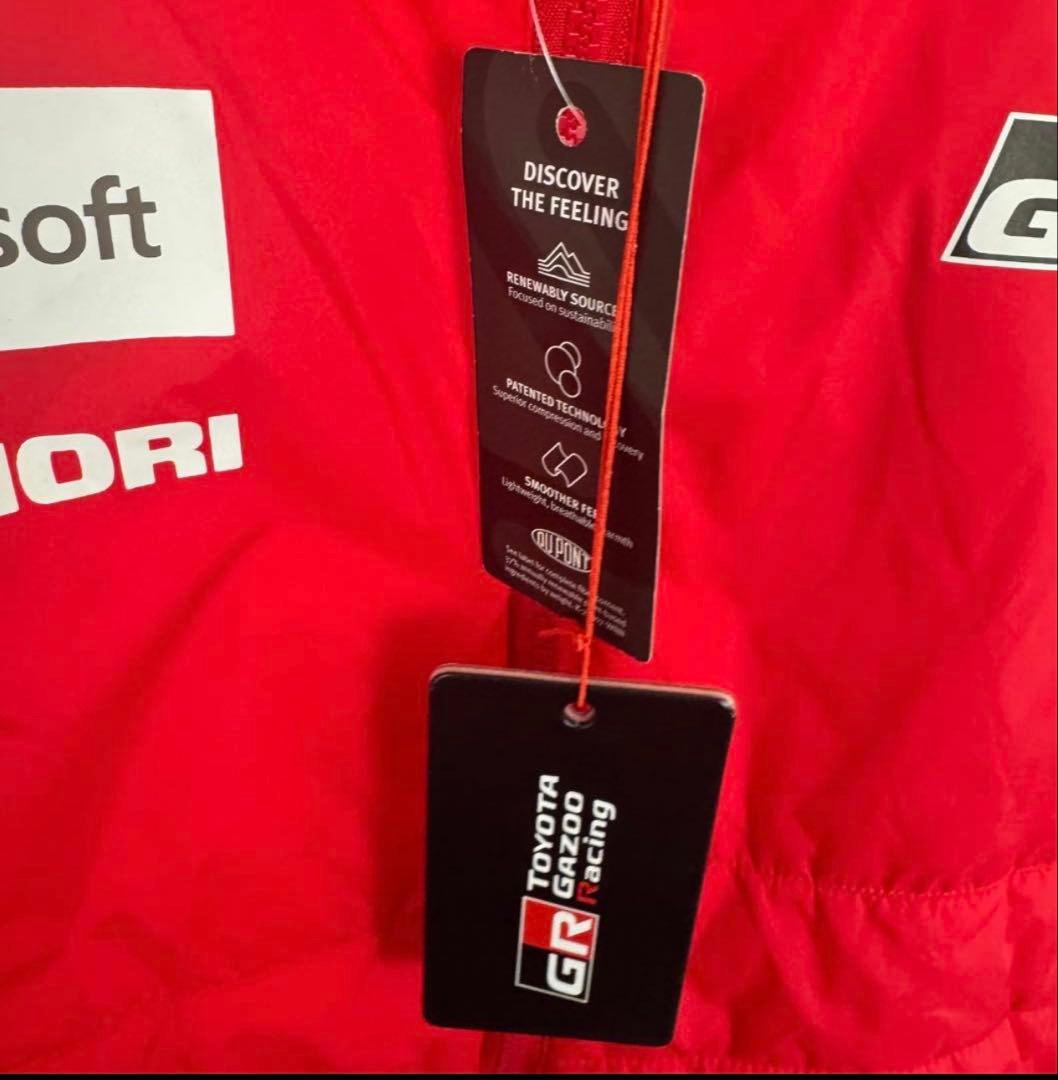 TOYOTA GAZOO Racing GR ダウンベスト レッド 日本サイズＬ