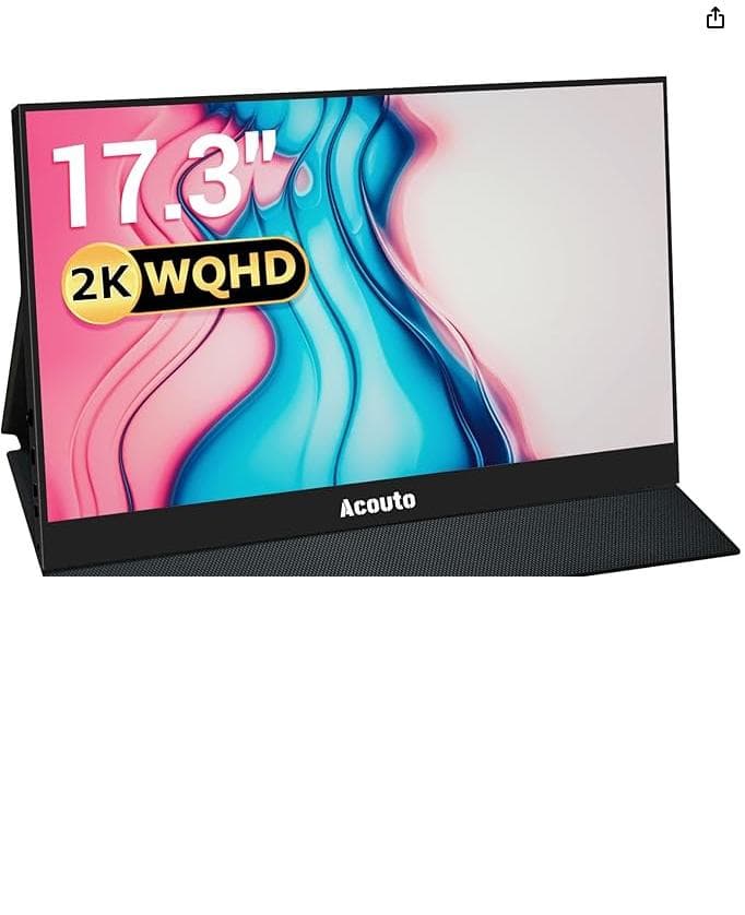 美品Acouto XC17 Pro 2K WQHD17.3インチモバイルモニター