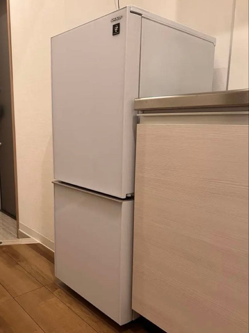 SHARP シャープ SJ-GD14E-W つけかえどっちもドア ガラスドア 白