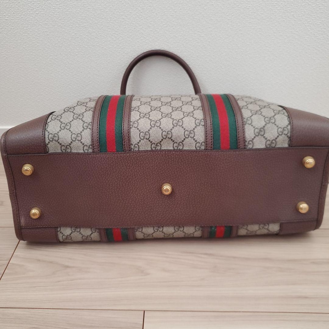 GUCCI ネオヴィンテージ ダッフルバッグ　GG スプリーム キャンバスレザー