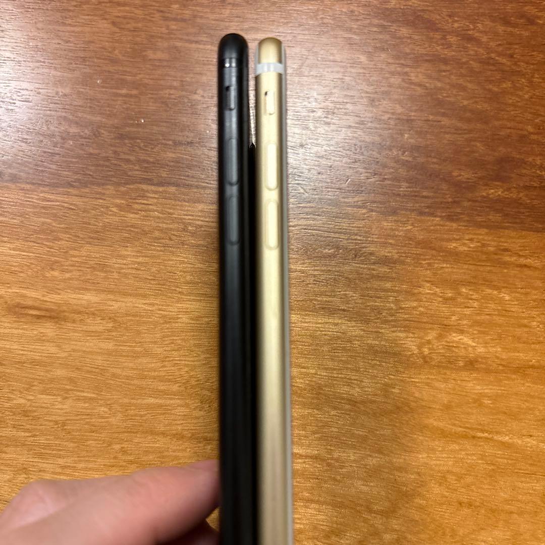 【美品】iPhone7 32GB2台セット ローズゴールド・ブラックSIMフリー