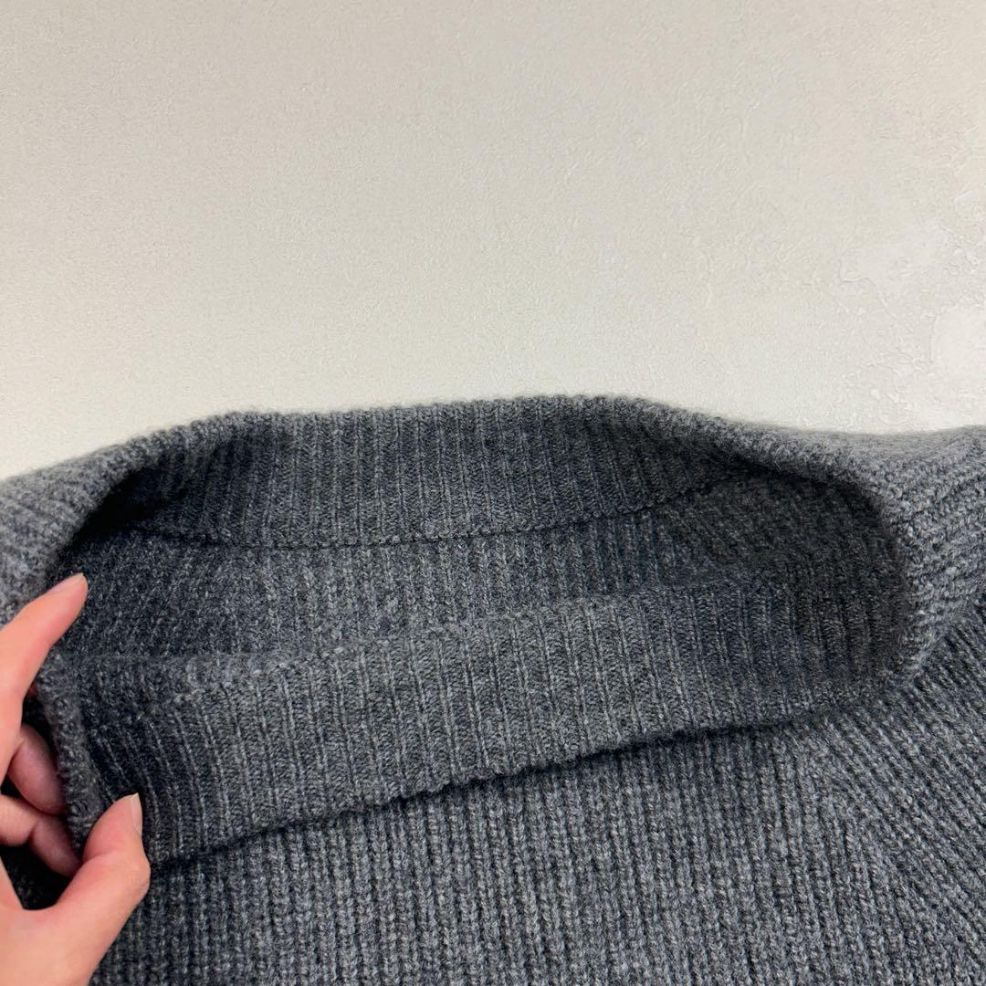 ミューズドゥーズィエムクラス 美品 ボートネック カシミヤシルク混 ワイドニット