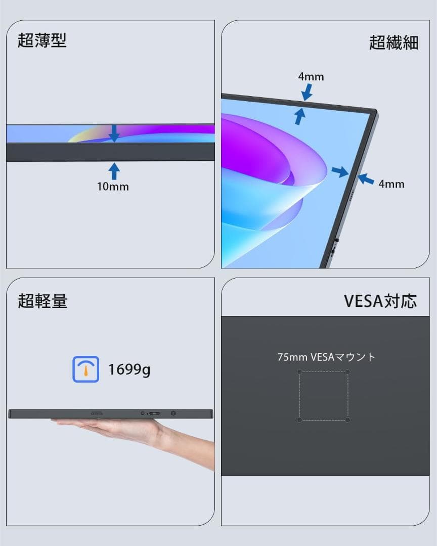 ✨美品✨最新版18.5インチモバイルモニター✨ EVICIV♡M185E06 ✨