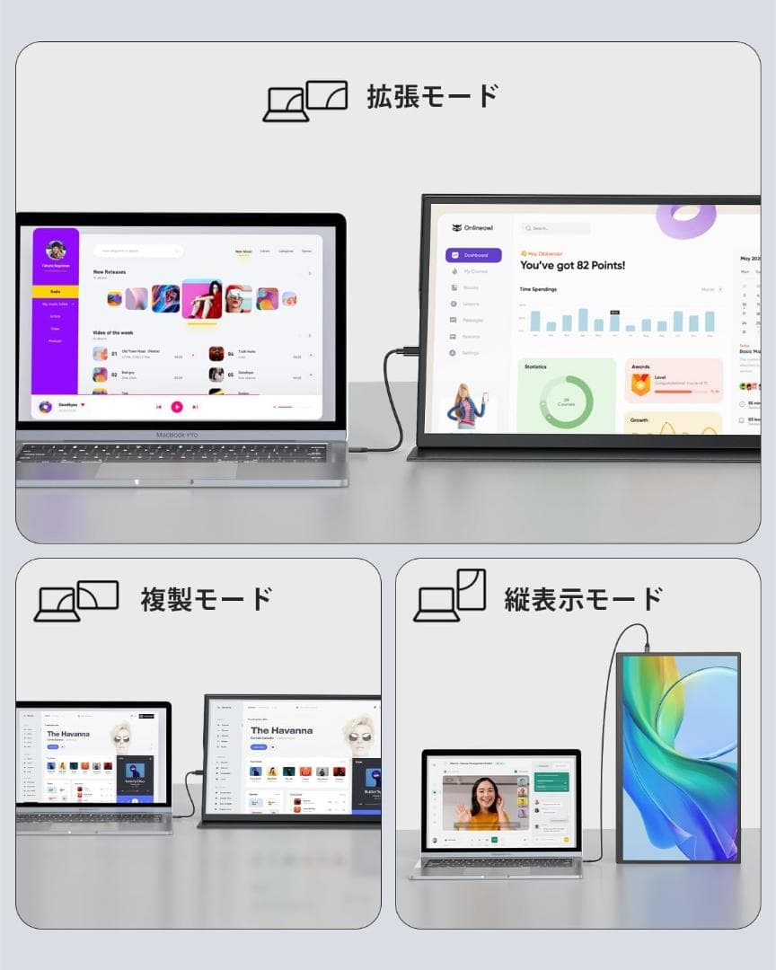 ✨美品✨最新版18.5インチモバイルモニター✨ EVICIV♡M185E06 ✨