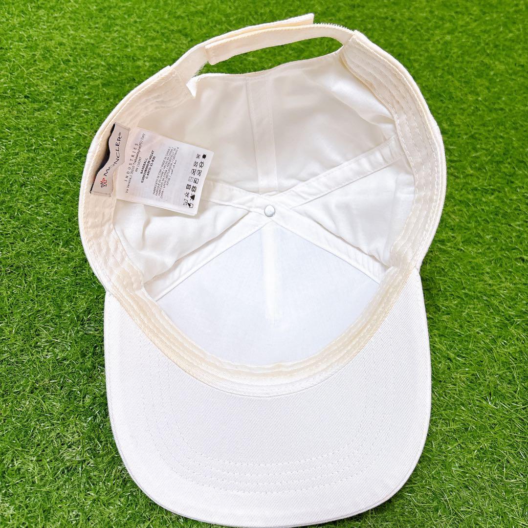 モンクレール　ベースボール　キャップ　ホワイト