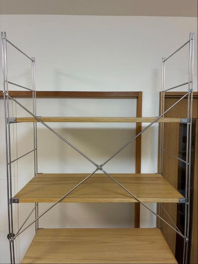 無印良品 ステンレスユニットシェルフ オーク材 棚セット 特大