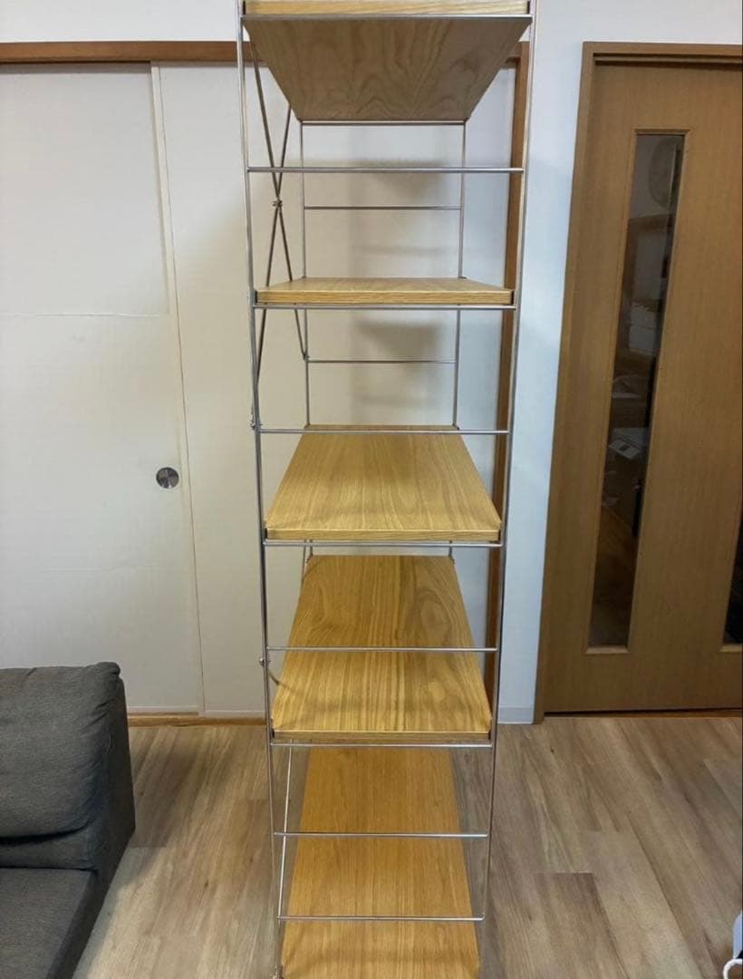 無印良品 ステンレスユニットシェルフ オーク材 棚セット 特大