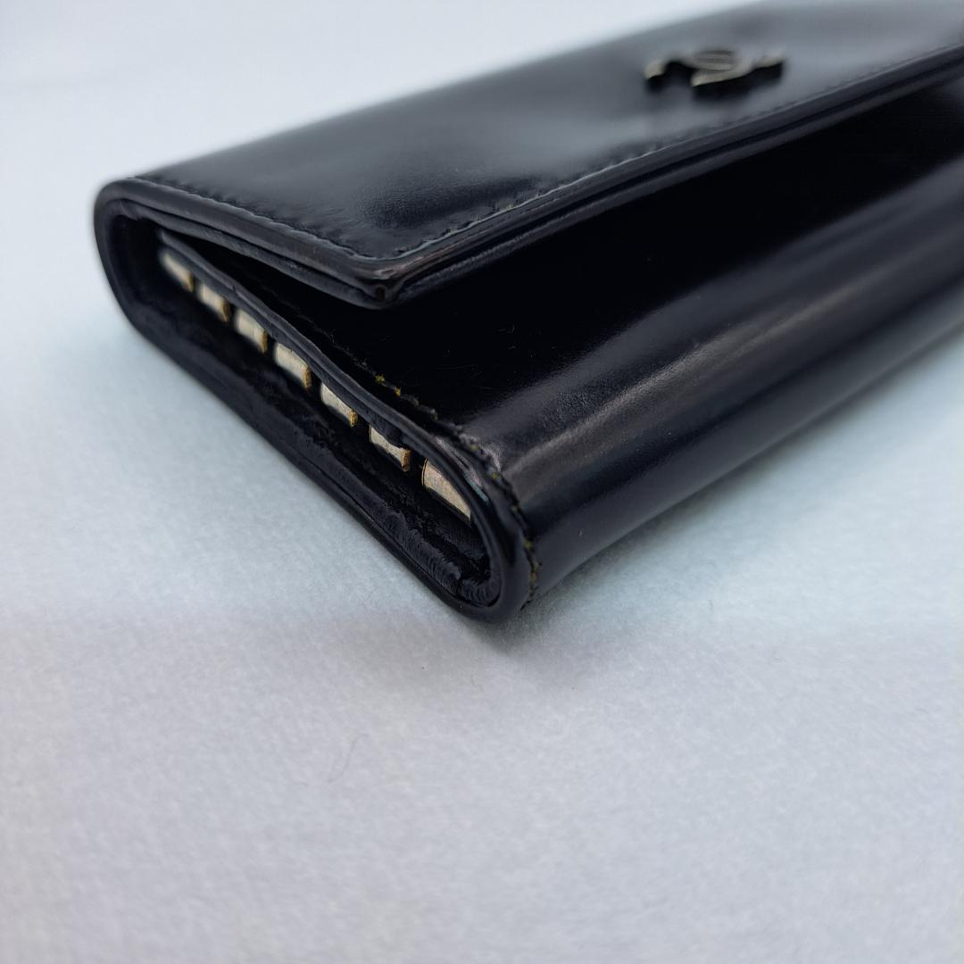 CHANEL　高級感あり　キーケース　エンメル　ブラック