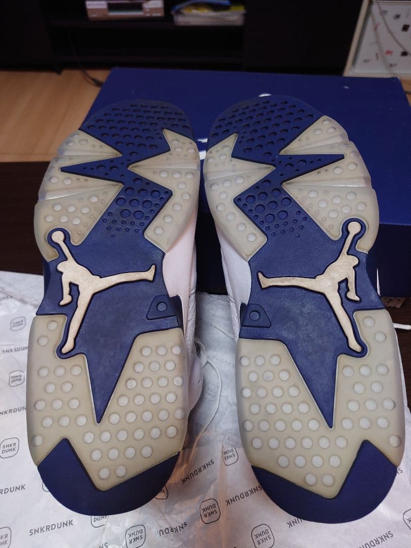 AIR JORDAN 6　ホワイト/ミッドナイトネイビー　29cm