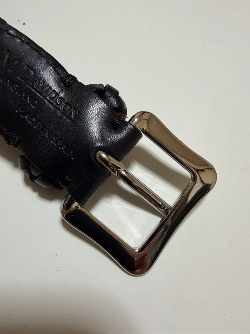 J&M DAVIDSON メッシュベルト 黒 スペイン製25mm 中古美品