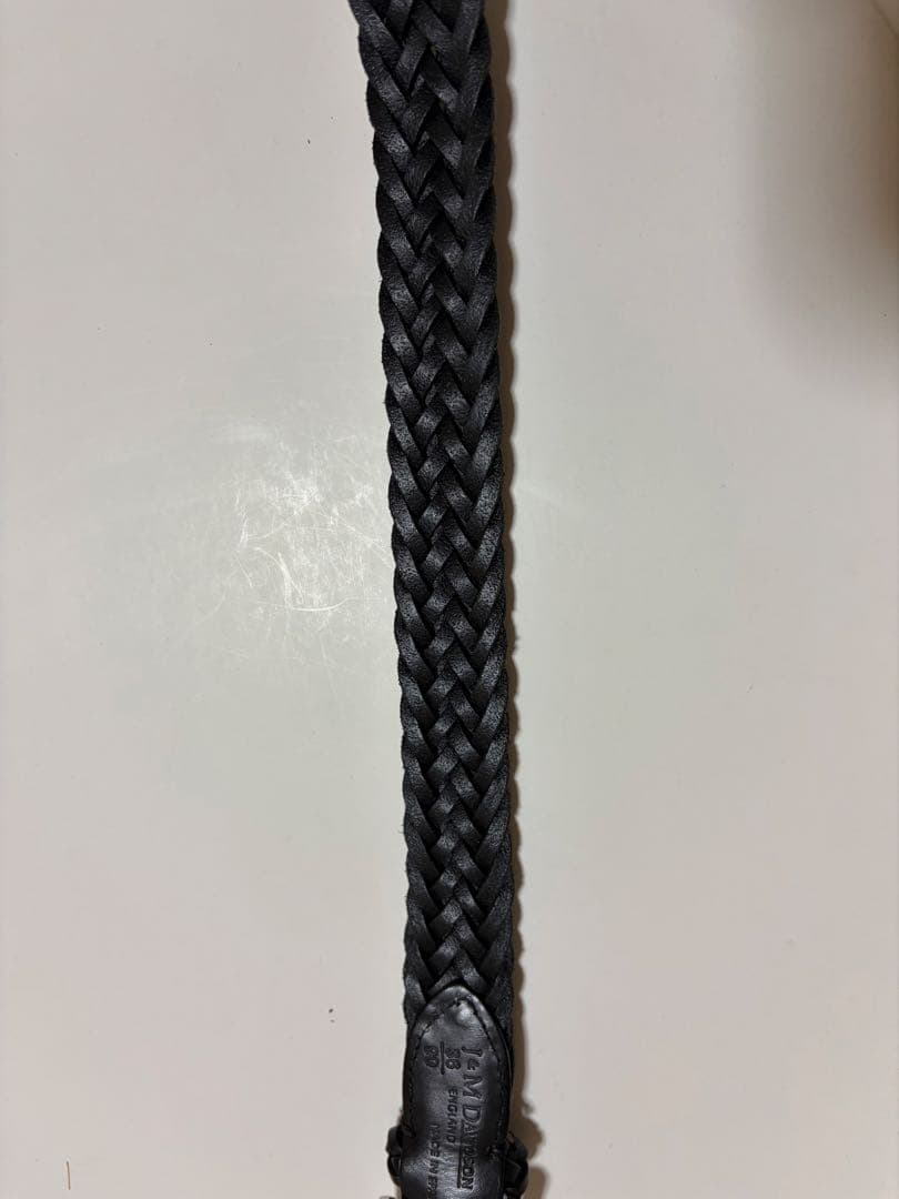 J&M DAVIDSON メッシュベルト 黒 スペイン製25mm 中古美品