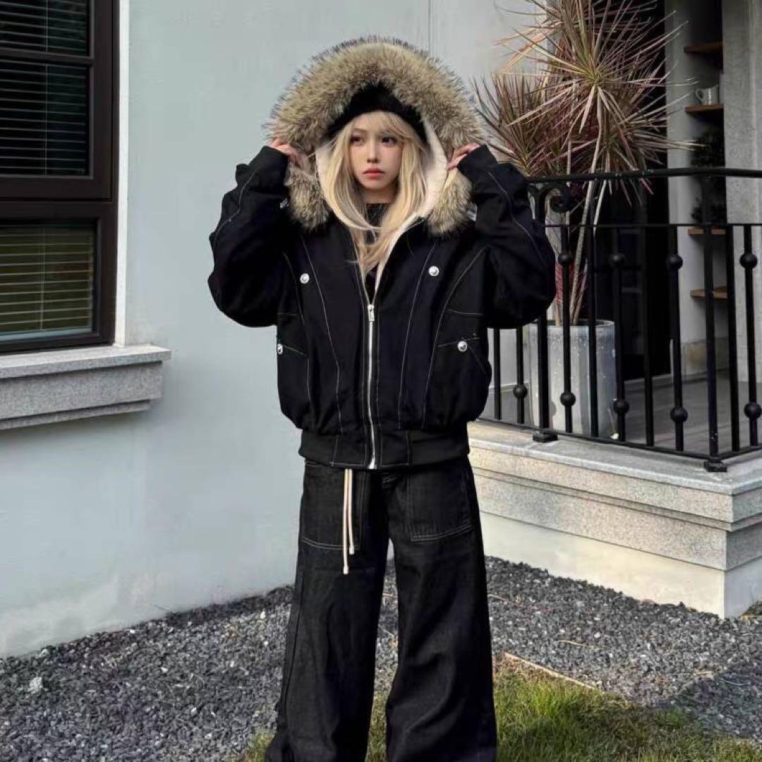 大本命⭐️新品・エッジライン裏ボアジャケットファー付き PCTOKYO Mサイズ