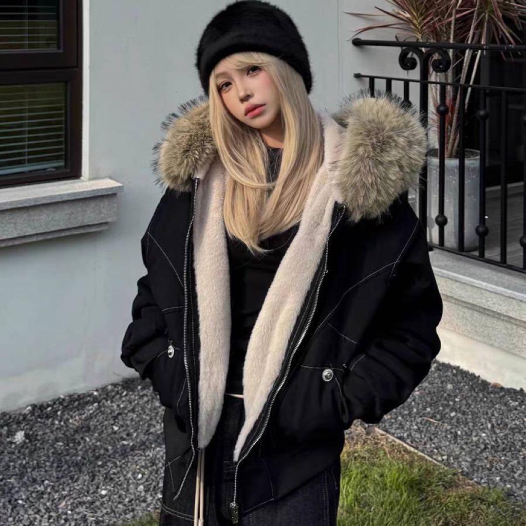 大本命⭐️新品・エッジライン裏ボアジャケットファー付き PCTOKYO Mサイズ