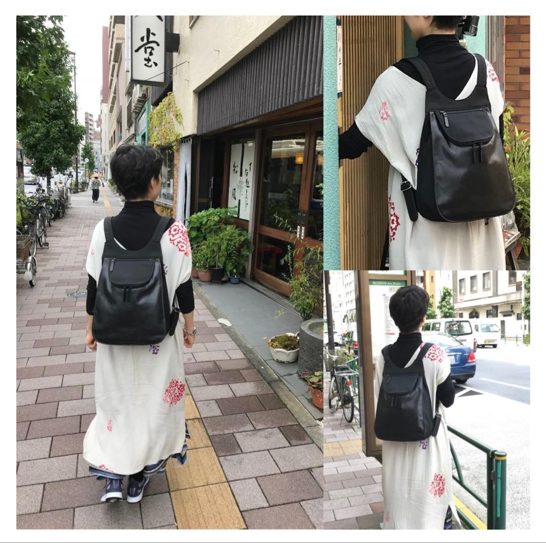 珍風様用　MESSAGE 蔵前街歩きリュック2 牛革　レザー　A4 リュック