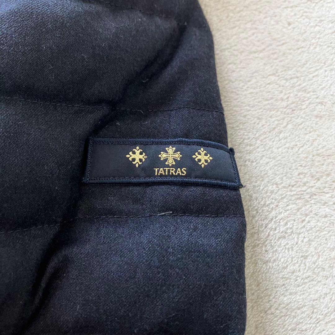 ★美品★タトラス　ダウンコート　ノーブル　ネイビー　サイズ1 ロング　ウール