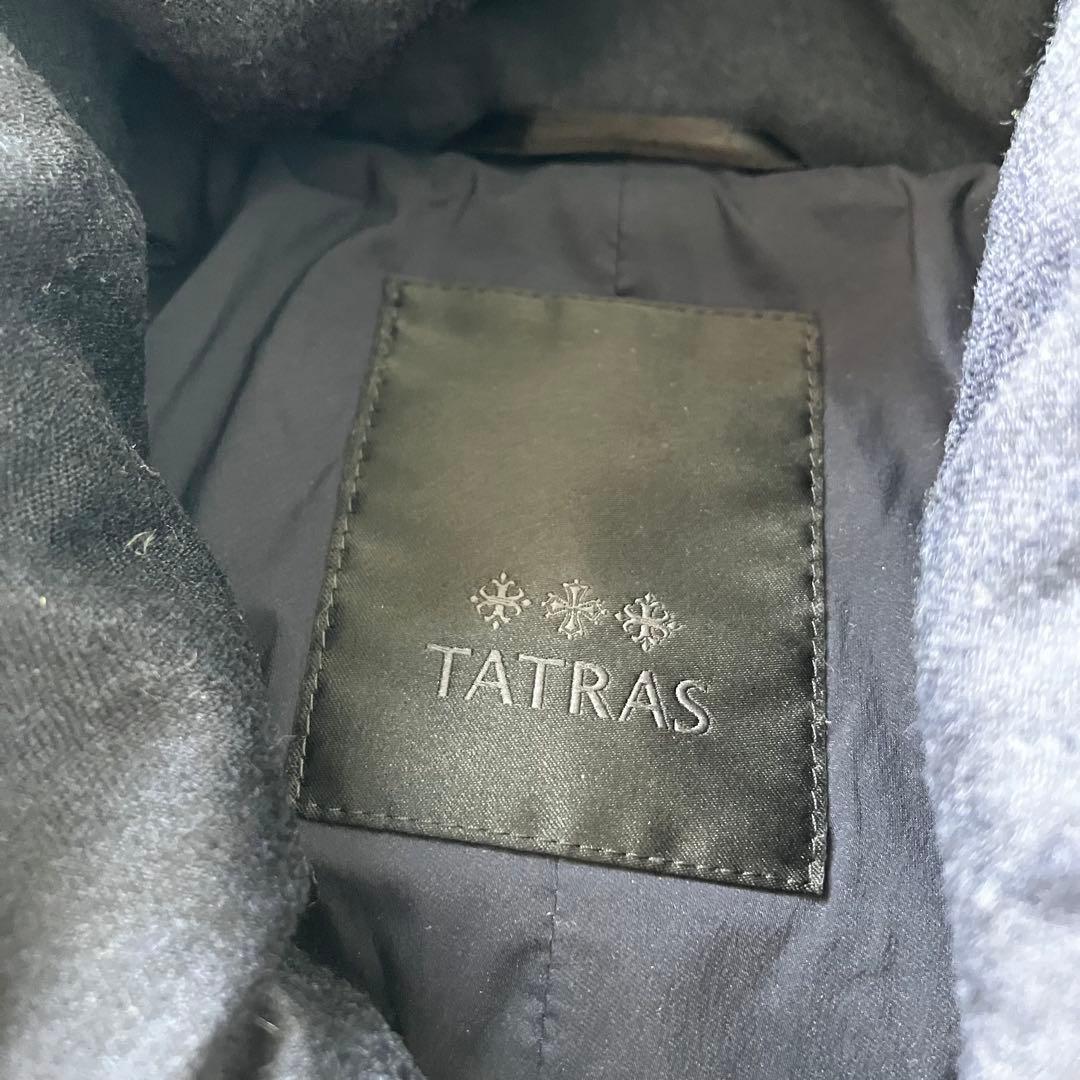 ★美品★タトラス　ダウンコート　ノーブル　ネイビー　サイズ1 ロング　ウール