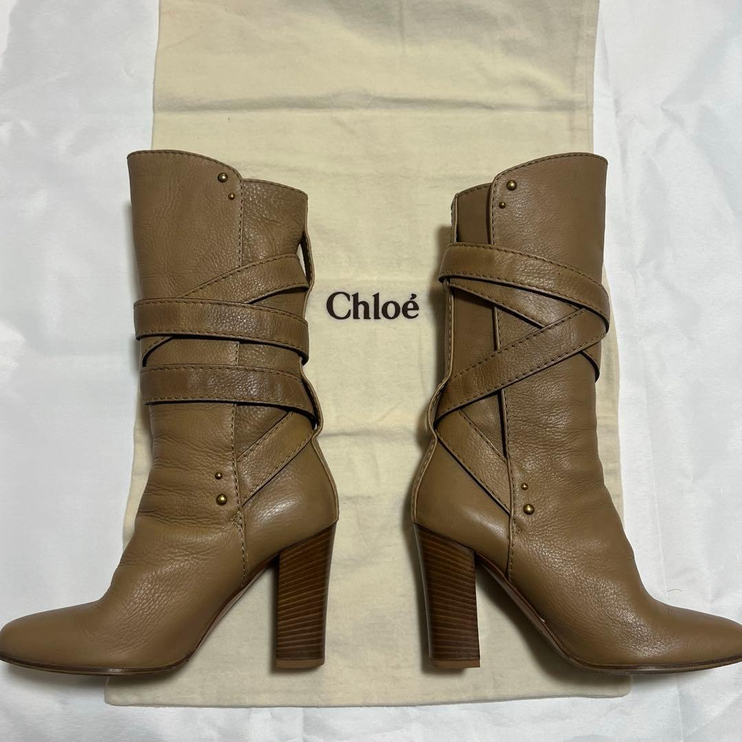 CHLOE ベルト巻きブーツ