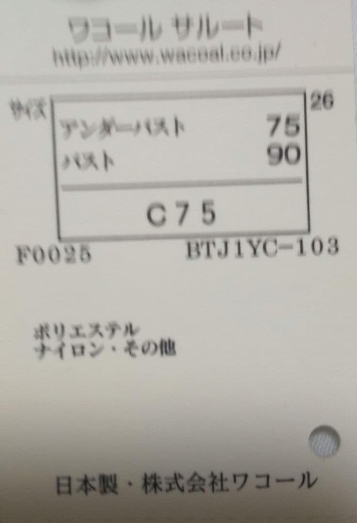 【未使用】ワコール サルート ブラ、ショーツ、ガーターベルトセット ワインレッド
