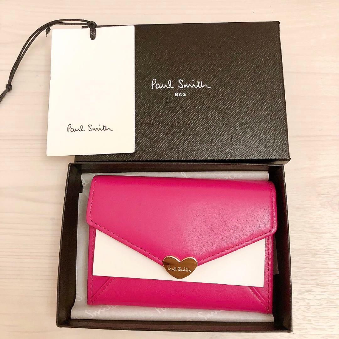 ポールスミス　名刺入れ　カード入れ　カードケース　ピンク　タグ・箱付き