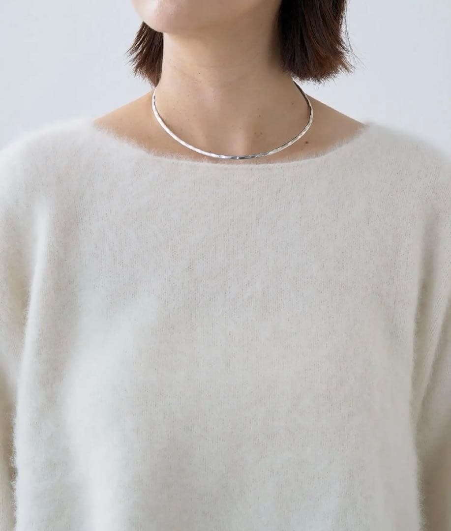 美品【omekashi】ファーカシミヤプルオーバー