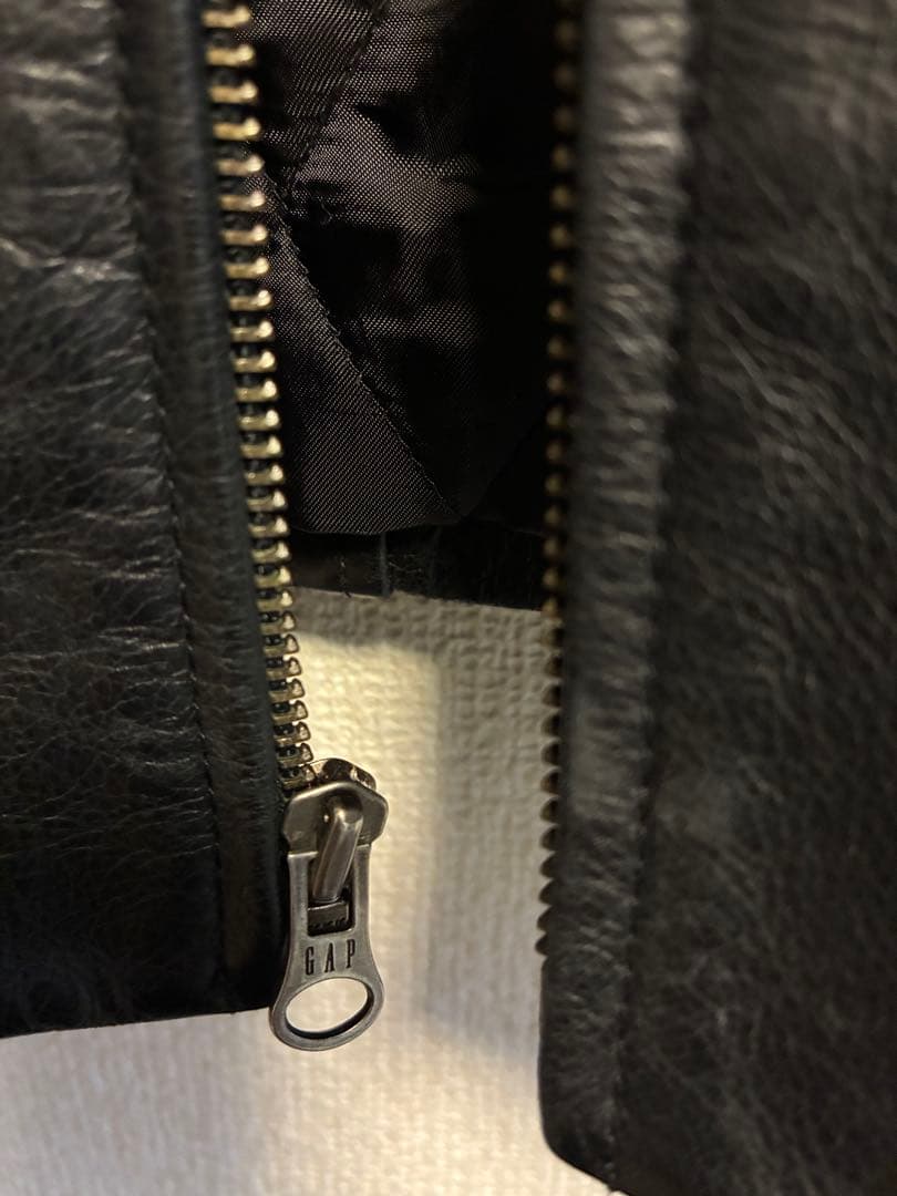 田*中様 OLD GAP レザージャケット スタンドカラー Lサイズ ブラック