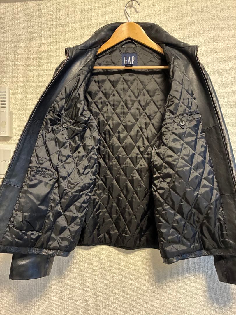 田*中様 OLD GAP レザージャケット スタンドカラー Lサイズ ブラック