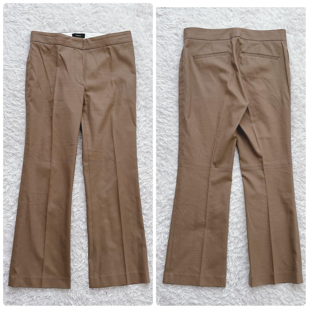 白いひつじ様　Theory パンツスーツ STRETCH CANVAS ノーカラ