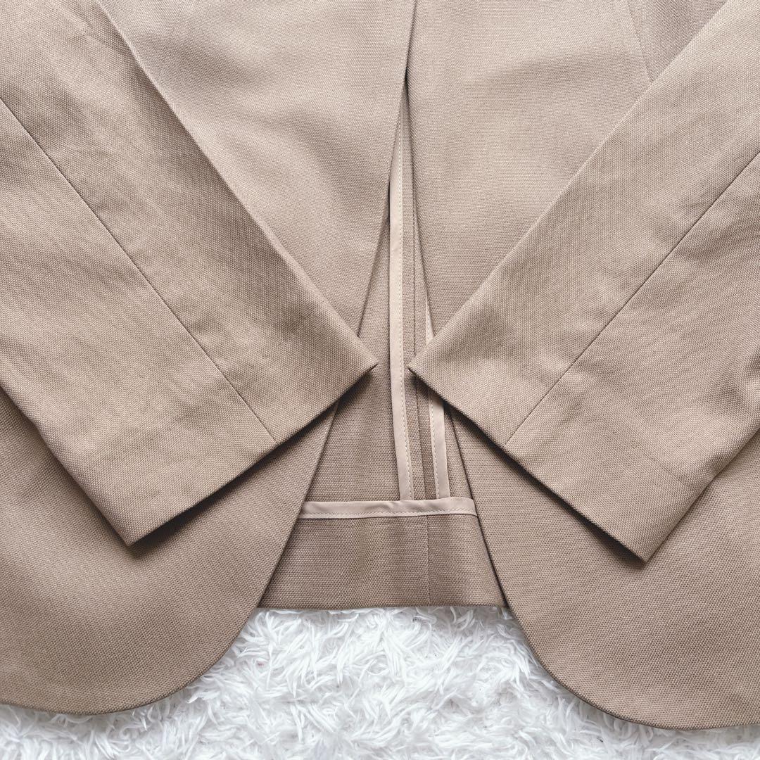 白いひつじ様　Theory パンツスーツ STRETCH CANVAS ノーカラ