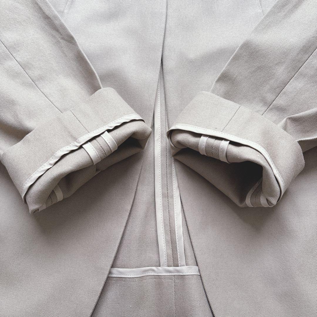 白いひつじ様　Theory パンツスーツ STRETCH CANVAS ノーカラ