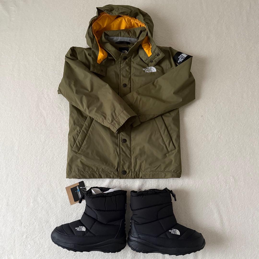 新品　ノースフェイス　ヌプシブーティーウォータープルーフ　22㎝　ブラック