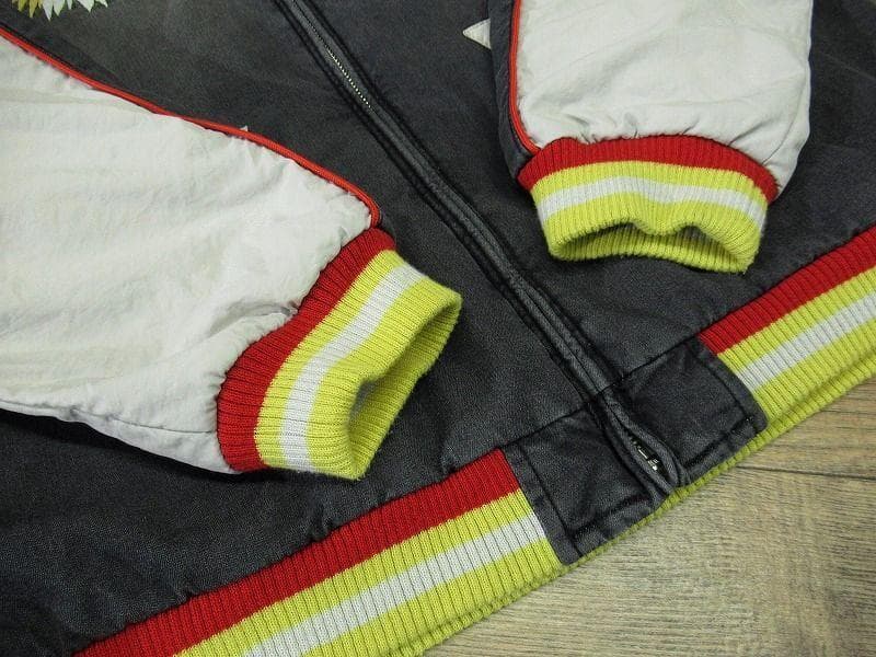 XL 美品 ヒューストン ビンテージ加工 タイガー 刺繍 インディゴ スカジャン