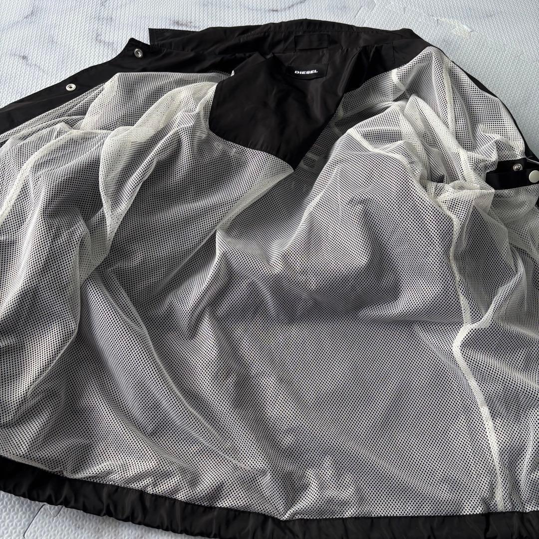 ✨美品✨ DIESEL ディーゼル　黒ナイロンジャケット　DロゴXL