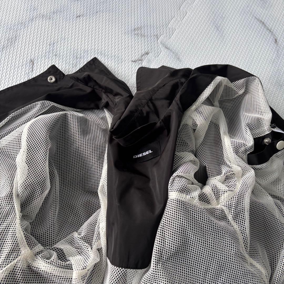 ✨美品✨ DIESEL ディーゼル　黒ナイロンジャケット　DロゴXL