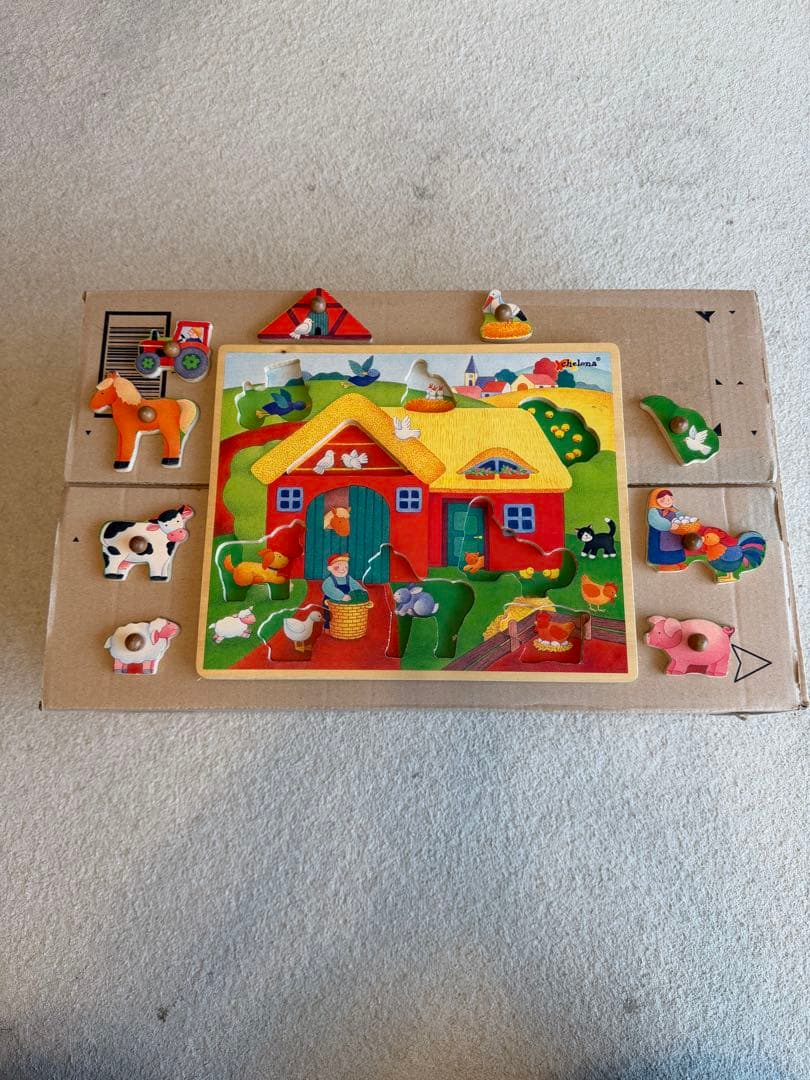 木製おもちゃ　知育おもちゃ３点セット