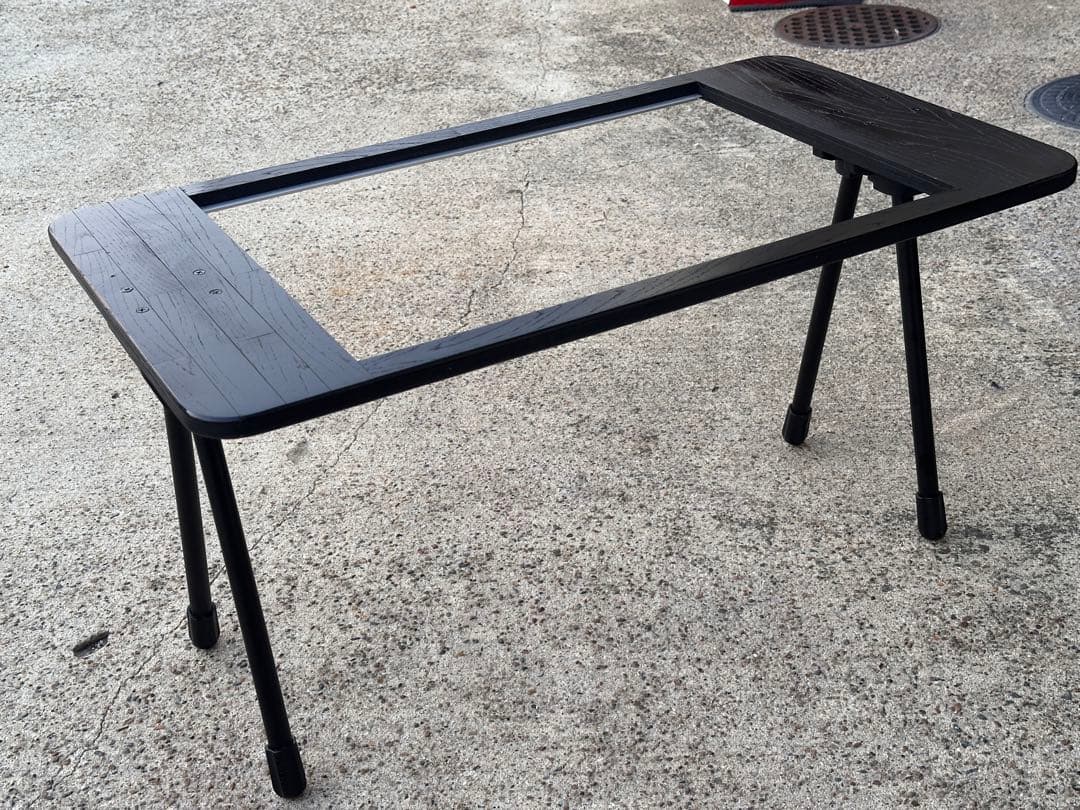 IGT テーブル フラットバーナー フレーム アウトドア 黒 天板