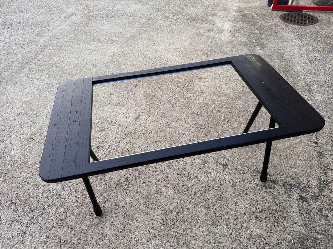 IGT テーブル フラットバーナー フレーム アウトドア 黒 天板