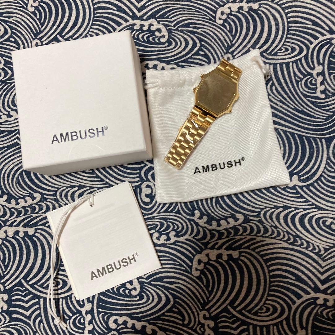 AMBUSH 時計型ブレス Bracelet ブレスレット ゴールド