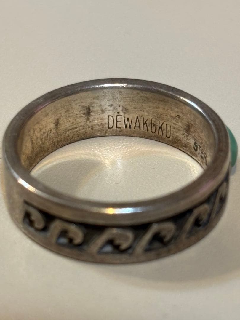 ターコイズ石付きシルバーリング インディアンジュエリー