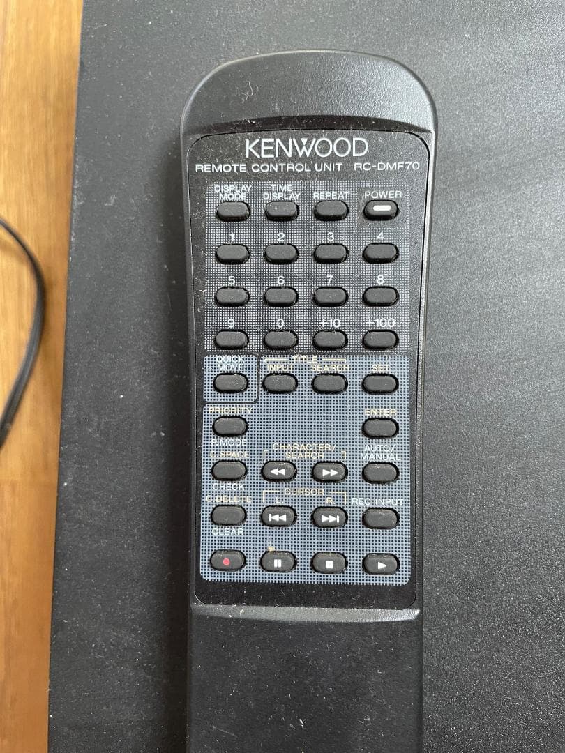 動作確認済　KENWOOD　MDレコーダー（MDデッキ）DM－F70　リモコン付