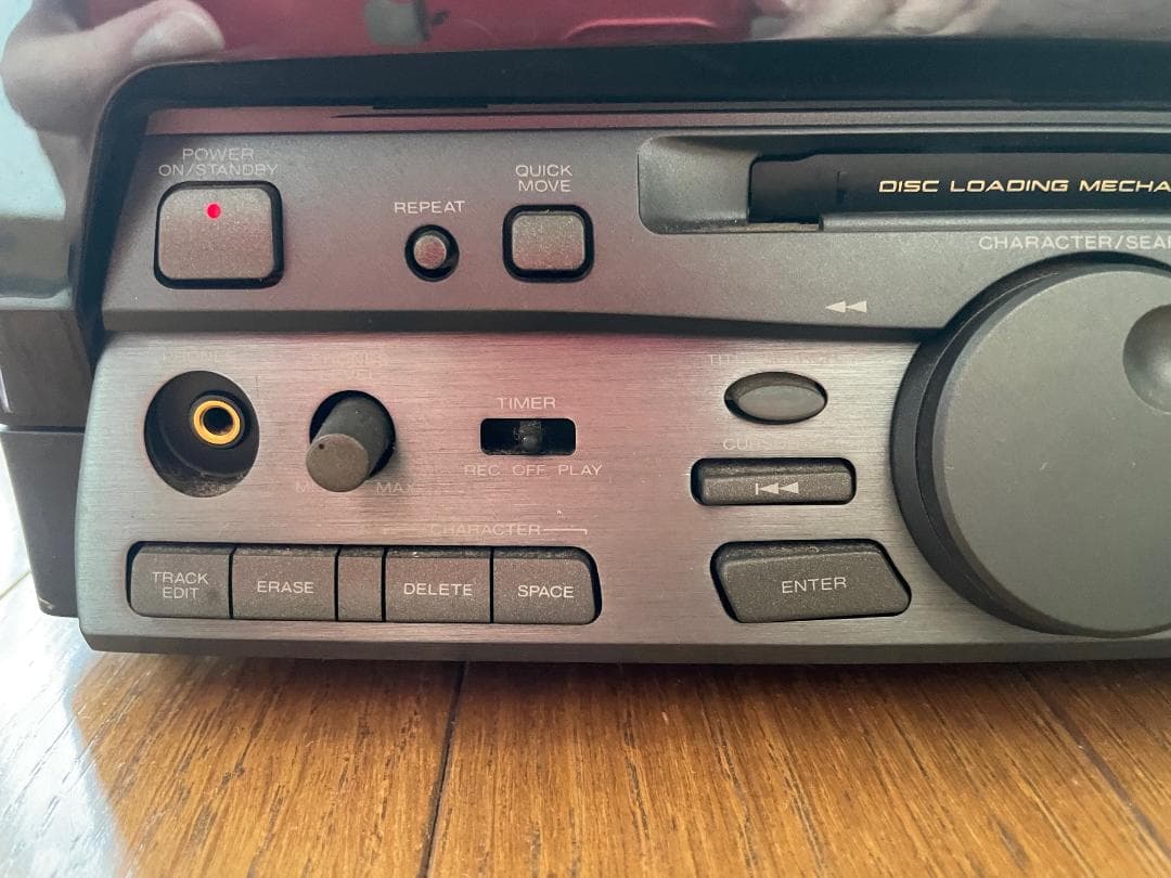 動作確認済　KENWOOD　MDレコーダー（MDデッキ）DM－F70　リモコン付