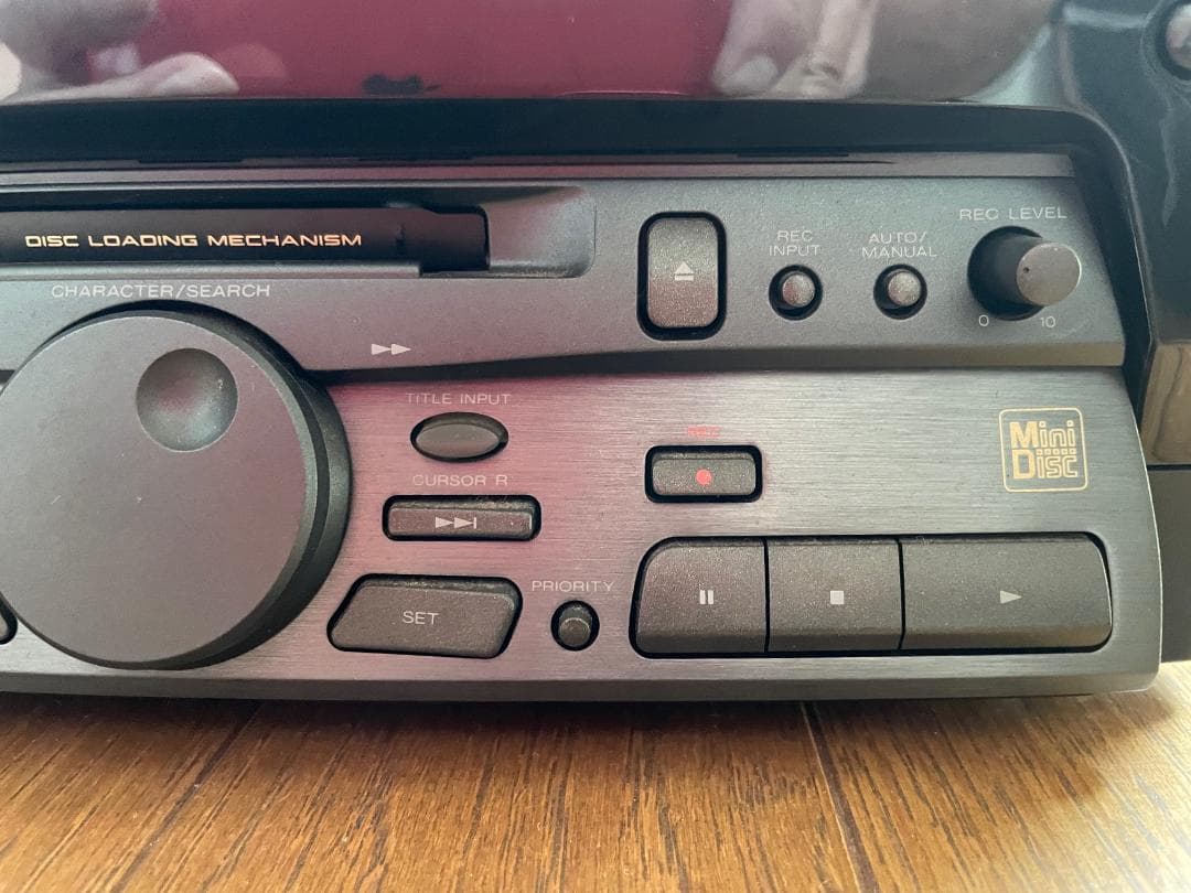 動作確認済　KENWOOD　MDレコーダー（MDデッキ）DM－F70　リモコン付