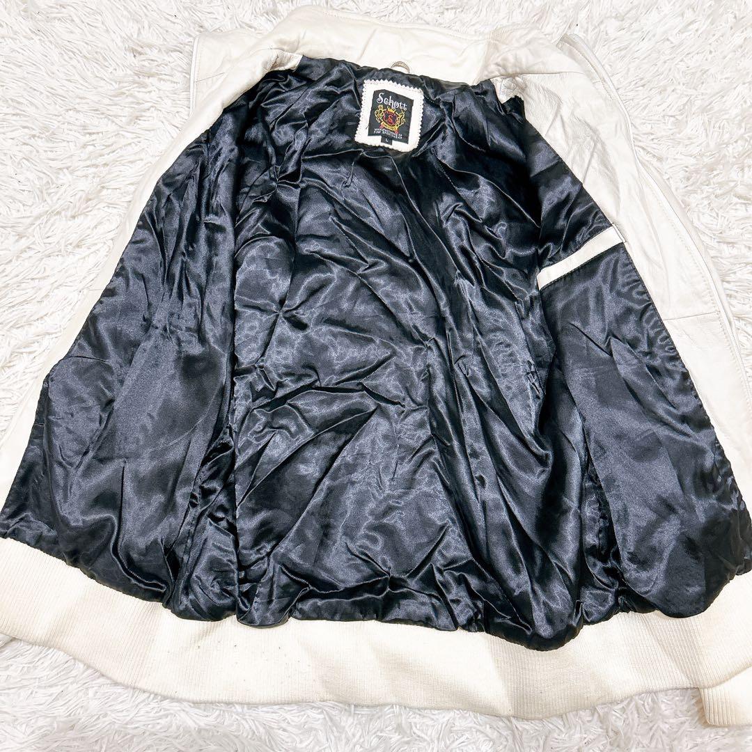 希少　schott シングルライダースジャケット ラムレザー トラックジャケット